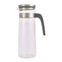 Glass Water Jug with Stainless Steel Lid